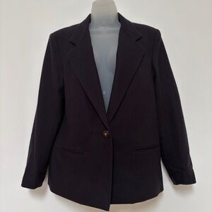 Danielle Paige Wool Vintage Blazer Size 10 Navy